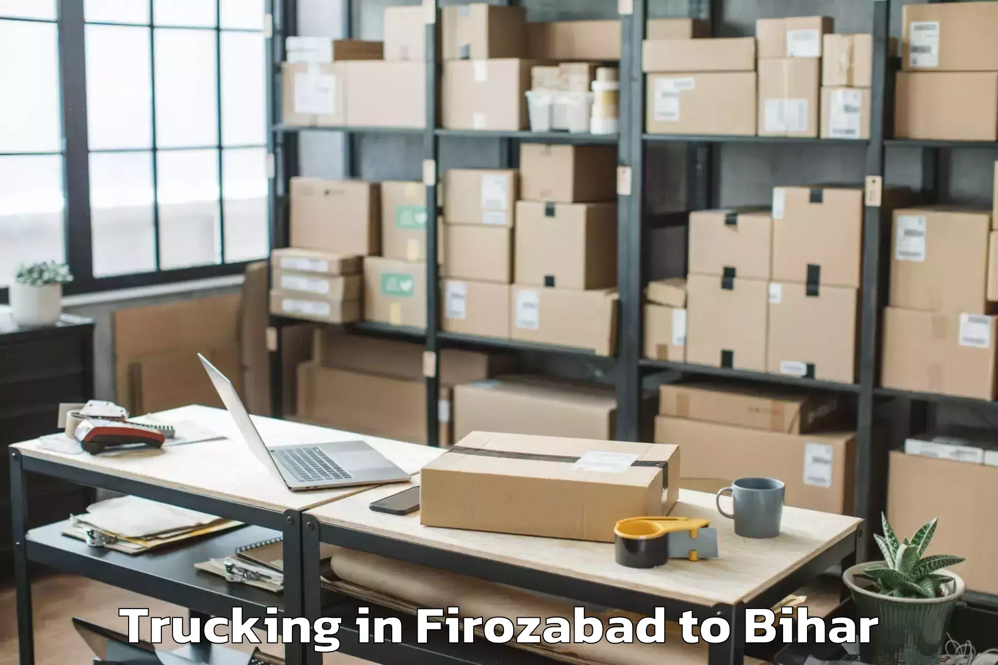 Book Firozabad to Sarmera Trucking